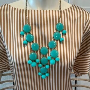 Elegant Costume Turquoise Statement Necklace